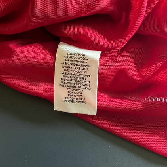 NWT Alice & Olivia Dorinda Red Off The Shoulder Midi Dress - Picture 15 of 16